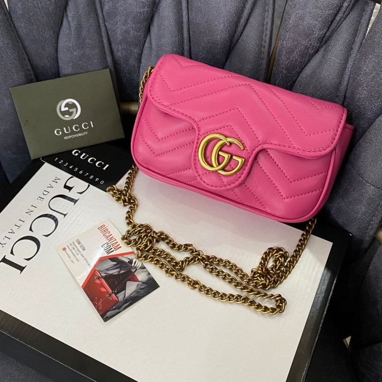 GUCCİ NANO MARMONT PEMBESİ